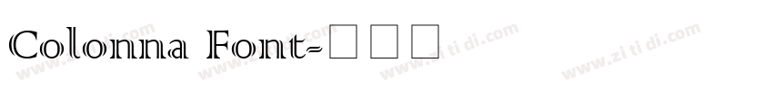 Colonna Font字体转换